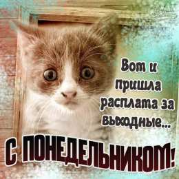 Понедельник Открытки понедельник день тяжелый скачать бесплатно на телефон